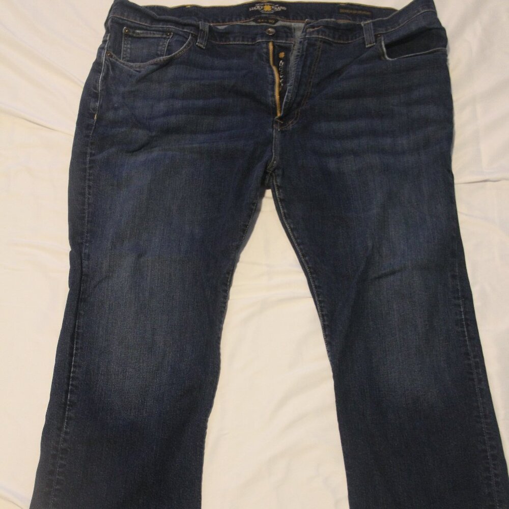 Men's Lucky Brand Jeans 44W L30 181 Relaxed Straight Blue